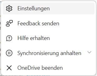 OneDrive-Einstellungen